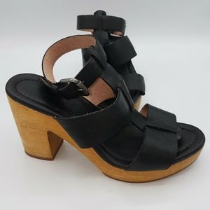 Madewell Platform Leather Sandal Heels